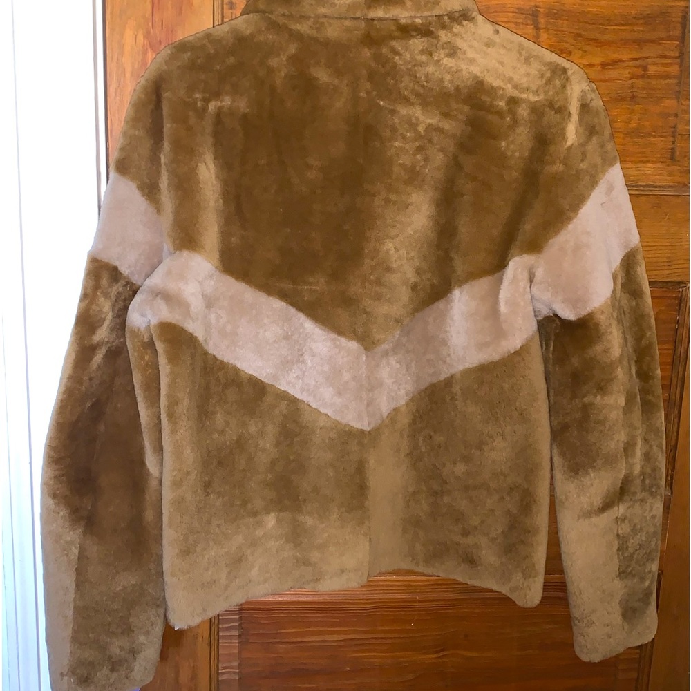 Sandro Samantha Shearling jacket, size 1FR - Picture 5 of 12